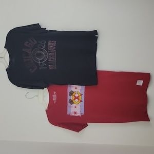 Ice Hockey Lot of 2 Short Sleeve T-Shirts M